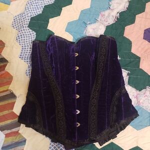 Purple Velvet Corset